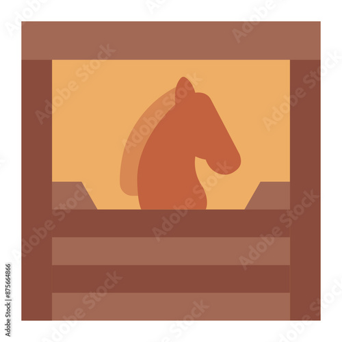 stable icon which is a shelter for horses