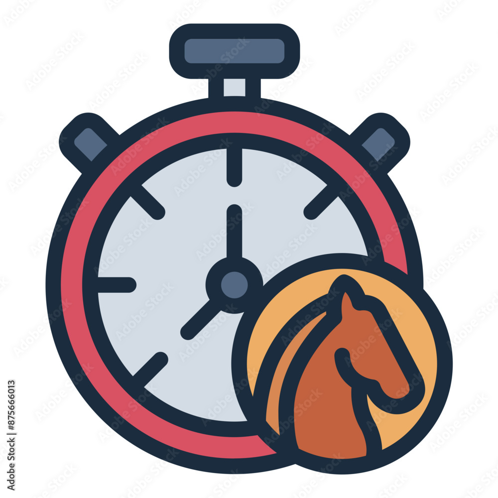 timer icon used in horse sports and equestrian events timer icon used in horse sports and equestrian events