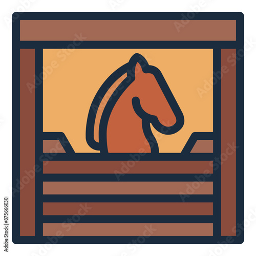 stable icon which is a shelter for horses