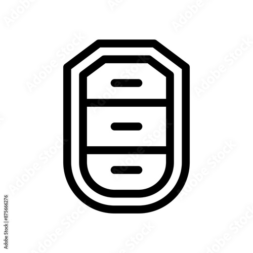 Car keyless line icon