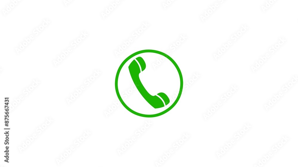 Call ring icon background, on white Screen. Phone call icon, handset icon illustration. Call ring icon background, on white Screen. Phone call icon, handset icon illustration.