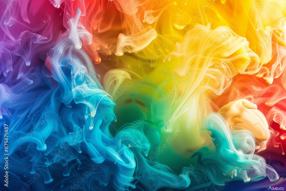 Fototapeta premium Abstract Swirling Colors in Water