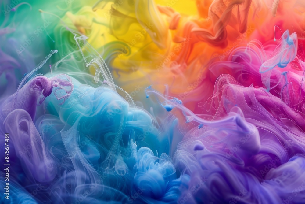 Fototapeta premium Abstract Swirling Colors in Water
