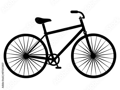 bicycle on a white background