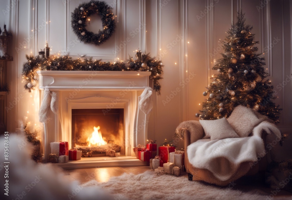 festive fairytale and trees celebrate fireplace texture snowdrift treebranch large fir interior season fantasy decorative banner merry closeup christmas celebration festive fairytale and trees celebrate fireplace texture snowdrift treebranch large fir interior season fantasy decorative banner merry closeup christmas celebration