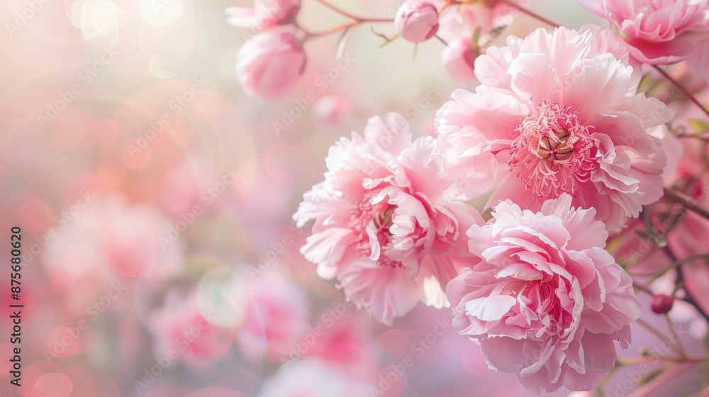 A close-up shot of delicate pink blossoms, showcasing the soft petals and delicate beauty of nature A close-up shot of delicate pink blossoms, showcasing the soft petals and delicate beauty of nature