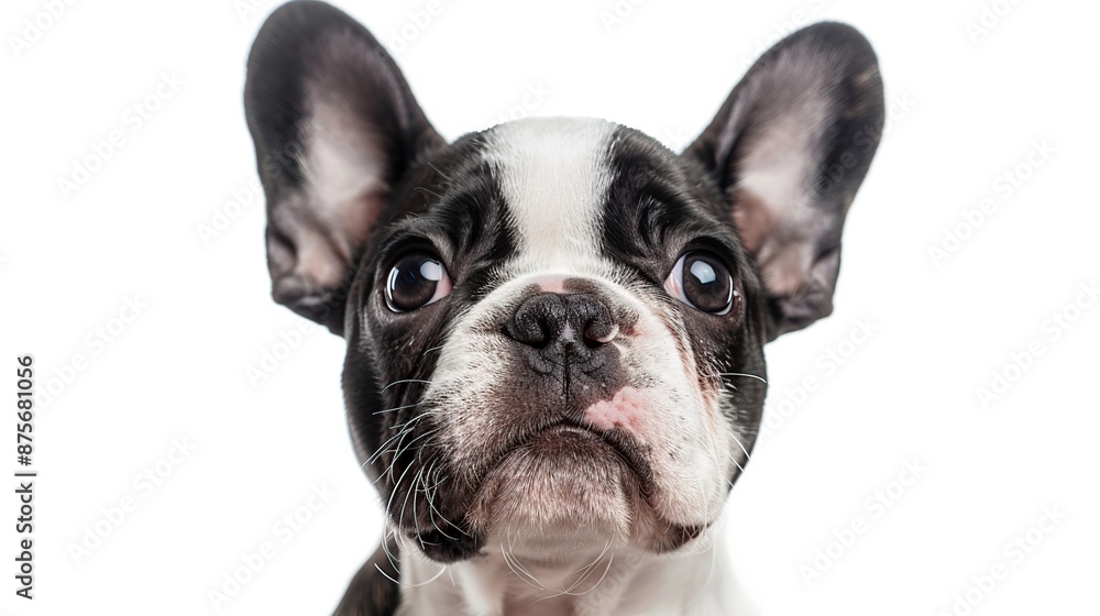 Cute French Bulldog Puppy Portrait Cute French Bulldog Puppy Portrait