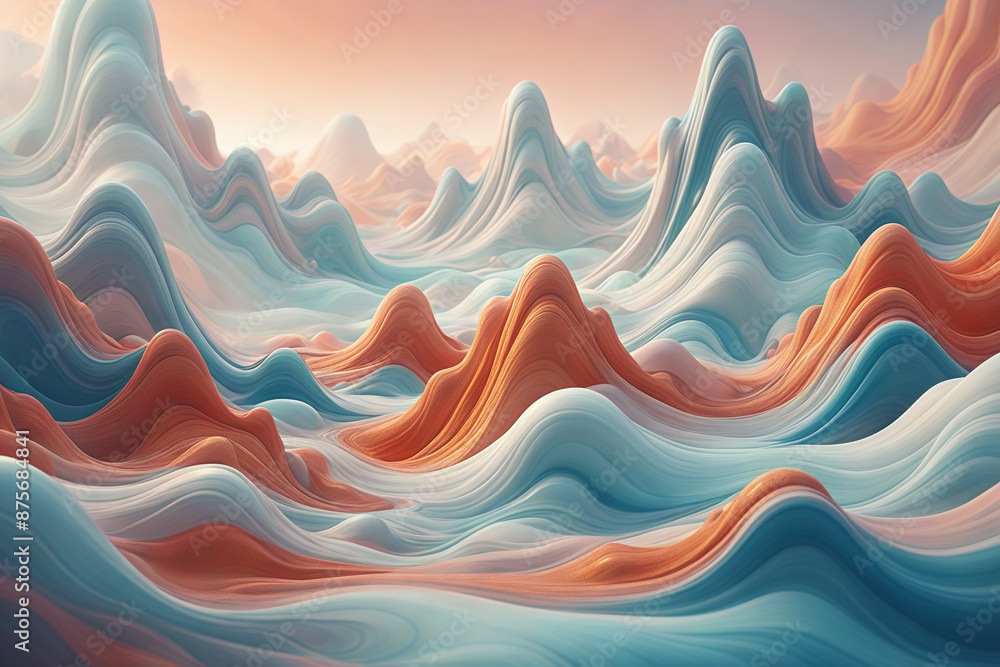 3D fluid colorful abstract style dreamlike wallpaper background 3D fluid colorful abstract style dreamlike wallpaper background