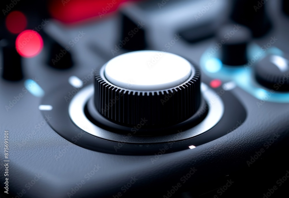 control white dial volume button music switch sound level power knob turn element tuner plastic technology illustration amplifier design audio icon panel stereo studio max