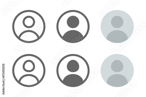 user profil icon vector collection, male and female avatar member icon