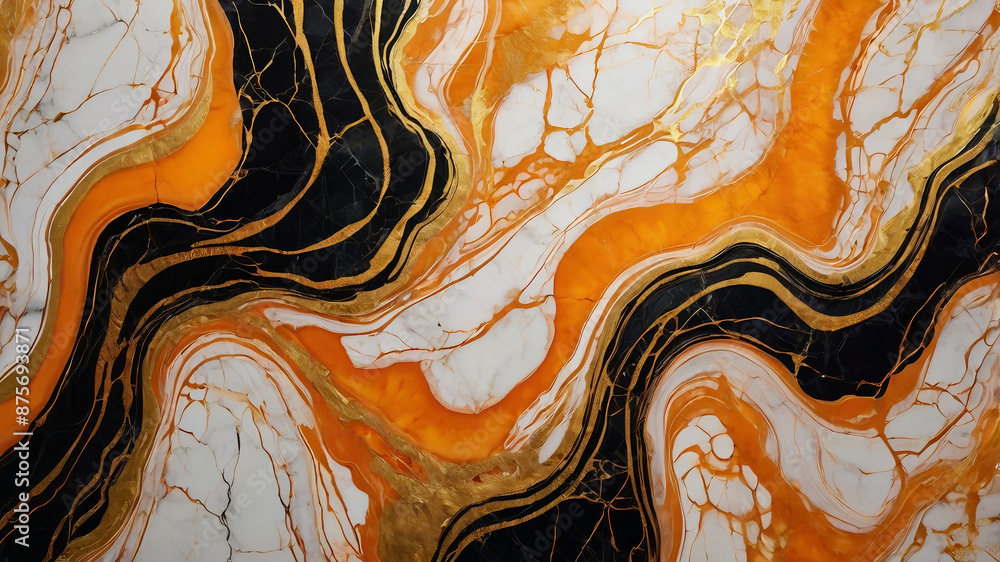 Modern abstract artwork, featuring a luxurious orange and black marble design.Abstract painting, can be used as a trendy background for wallpapers, posters, cards, invitations, websites. Modern abstract artwork, featuring a luxurious orange and black marble design.Abstract painting, can be used as a trendy background for wallpapers, posters, cards, invitations, websites.
