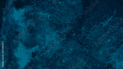 Abstract blue background pattern in grunge texture design, polished and smooth wash blue watercolor paper texture,