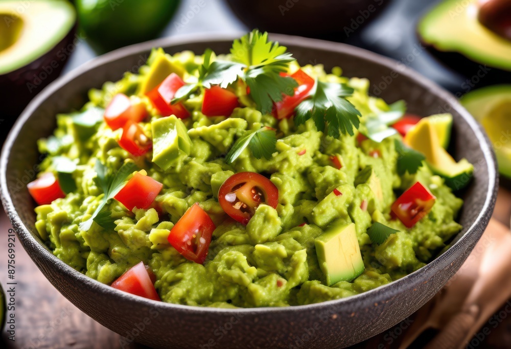 vibrant bowl freshly made guacamole ripe avocados zesty ingredients, chips, cilantro, condiment, cook, cooking, creamy, cuisine, culinary, dip, food, green vibrant bowl freshly made guacamole ripe avocados zesty ingredients, chips, cilantro, condiment, cook, cooking, creamy, cuisine, culinary, dip, food, green