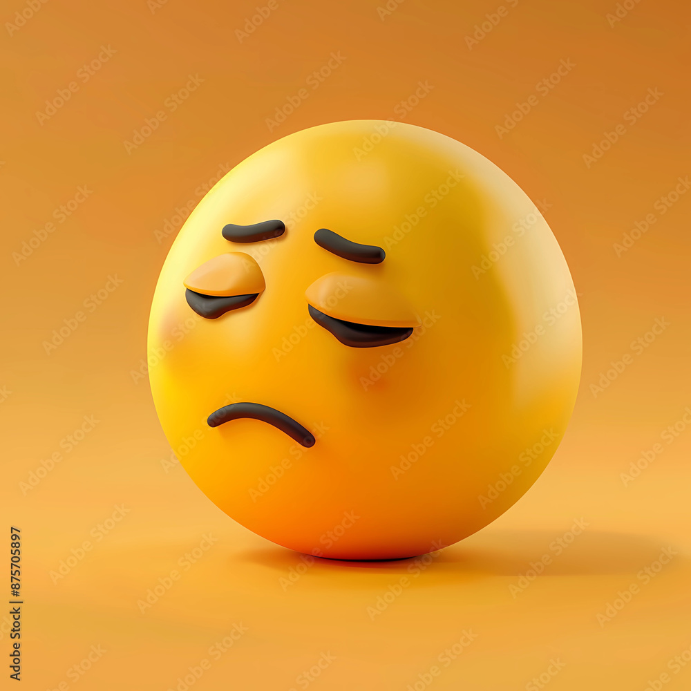 Fototapeta premium emoji sad emotion