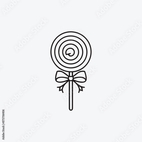 Candies icon in vector. Illustration, Lollipop on a stick. Sweets for children. Hand Drawn Lollipop stock vector, Lollipop Cartoon eps Vectors