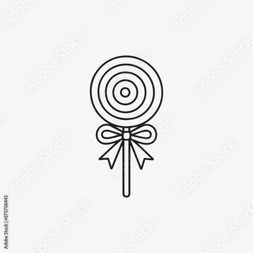 Candies icon in vector. Illustration, Lollipop on a stick. Sweets for children. Hand Drawn Lollipop stock vector, Lollipop Cartoon eps Vectors