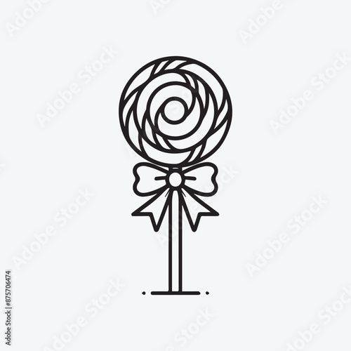 Candies icon in vector. Illustration, Lollipop on a stick. Sweets for children. Hand Drawn Lollipop stock vector, Lollipop Cartoon eps Vectors