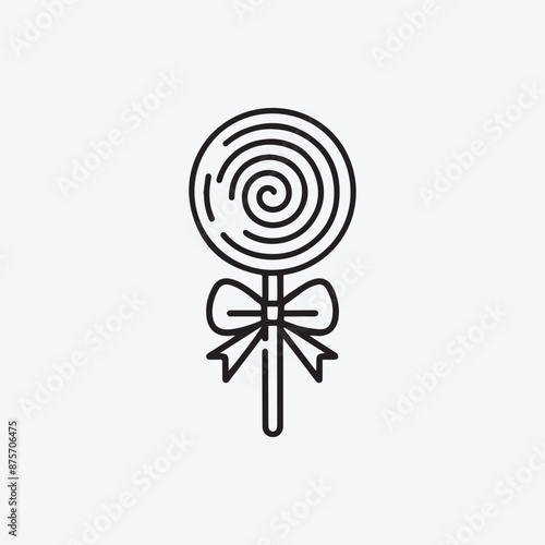 Candies icon in vector. Illustration, Lollipop on a stick. Sweets for children. Hand Drawn Lollipop stock vector, Lollipop Cartoon eps Vectors