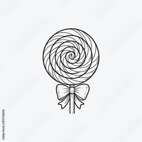 Candies icon in vector. Illustration, Lollipop on a stick. Sweets for children. Hand Drawn Lollipop stock vector, Lollipop Cartoon eps Vectors