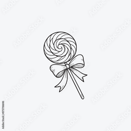 Candies icon in vector. Illustration, Lollipop on a stick. Sweets for children. Hand Drawn Lollipop stock vector, Lollipop Cartoon eps Vectors