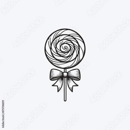 Candies icon in vector. Illustration, Lollipop on a stick. Sweets for children. Hand Drawn Lollipop stock vector, Lollipop Cartoon eps Vectors