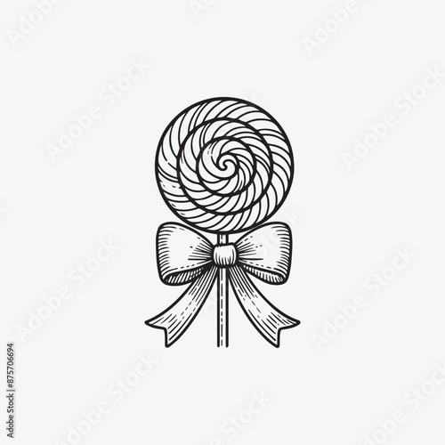 Candies icon in vector. Illustration, Lollipop on a stick. Sweets for children. Hand Drawn Lollipop stock vector, Lollipop Cartoon eps Vectors
