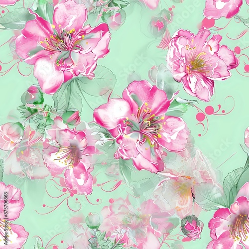 Sublime Cherry Blossom Floral Home Décor Texture