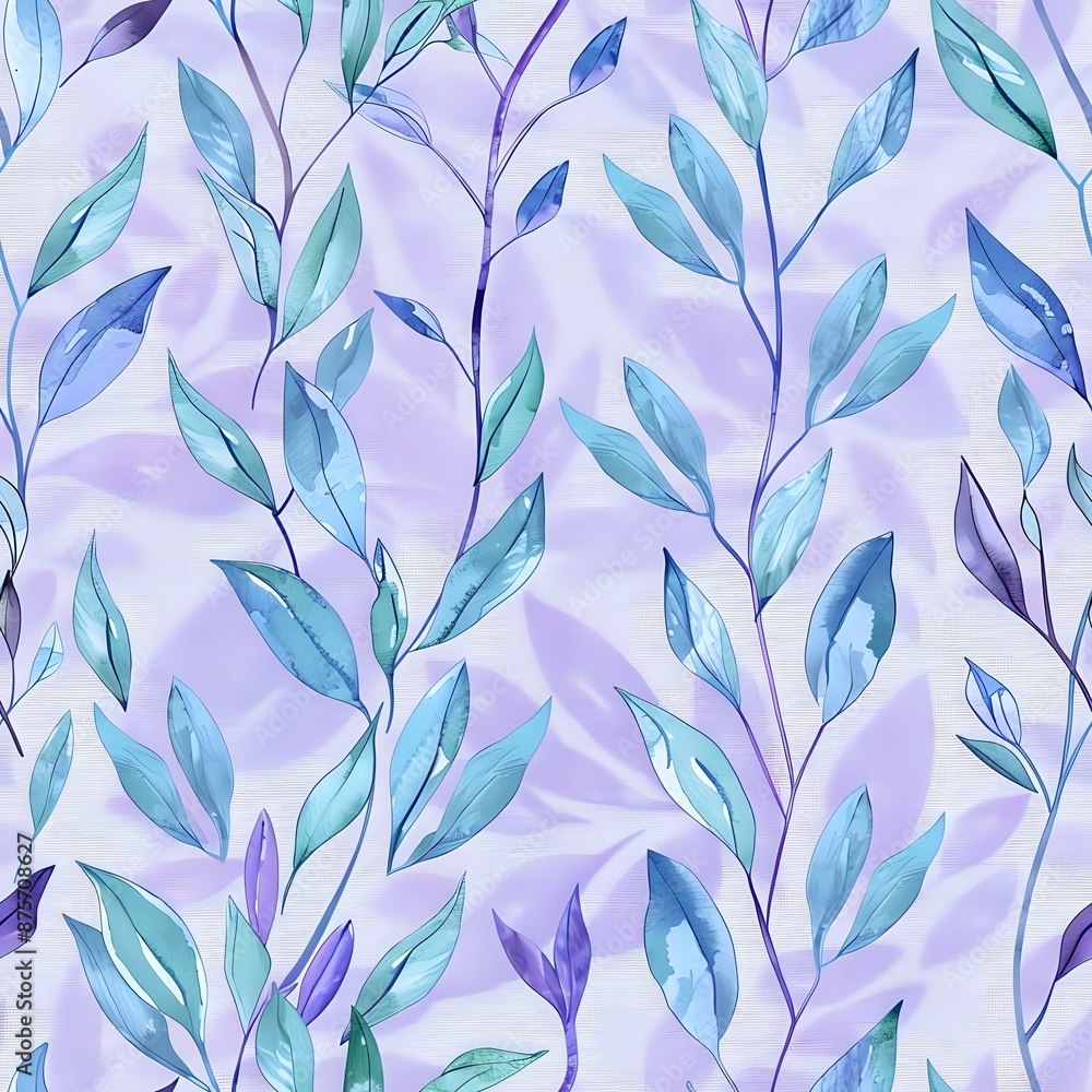 Beautiful Watercolor Botanical Pattern Beautiful Watercolor Botanical Pattern