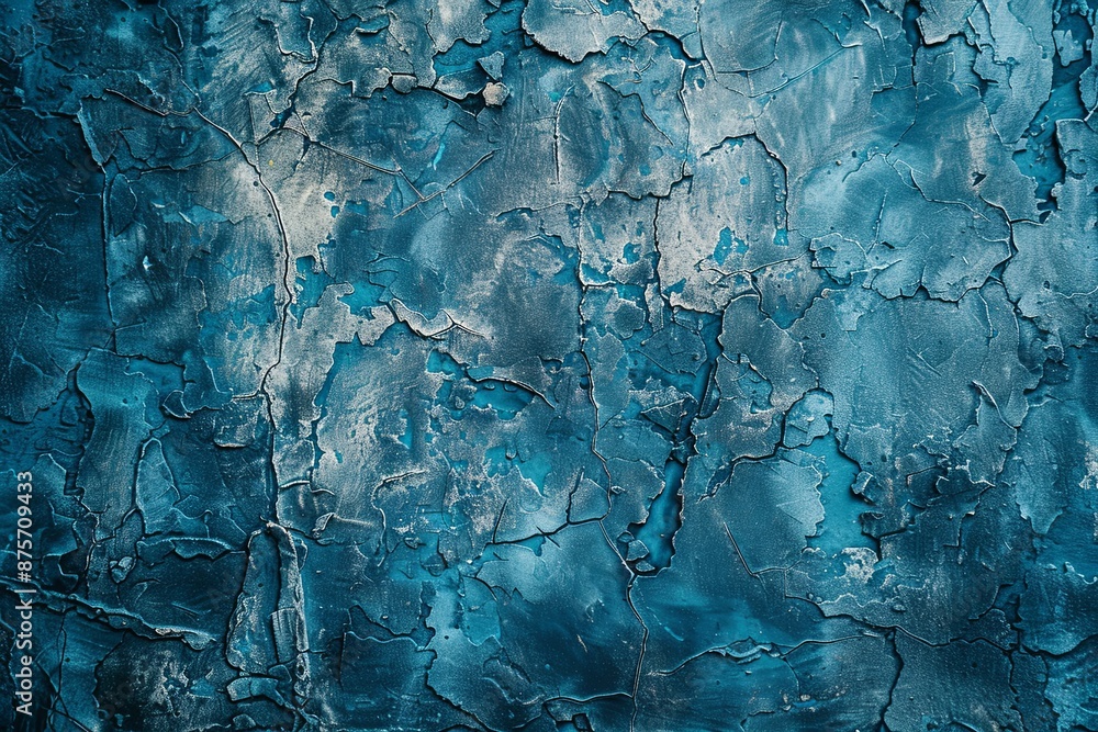 Blue textured concrete background created with Generative AI Blue textured concrete background created with Generative AI