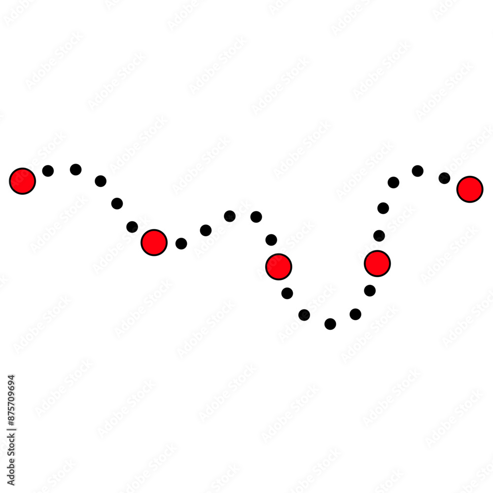 Dots timeline step or process Dots timeline step or process