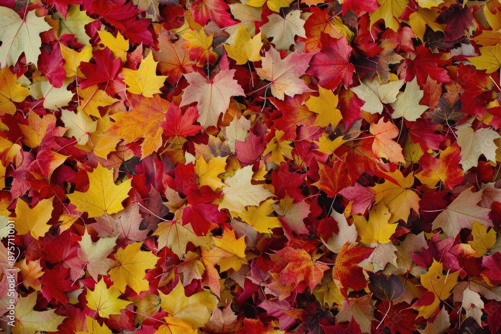 Autumn Leaves on Ground