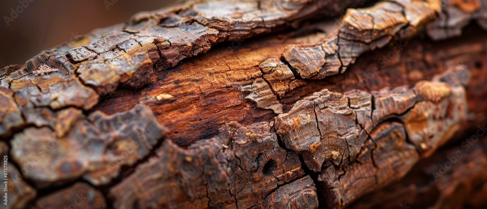 Close-Up of Weathered Tree Bark with Rich Textures and Natural Patterns in Warm Earth Tones Close-Up of Weathered Tree Bark with Rich Textures and Natural Patterns in Warm Earth Tones