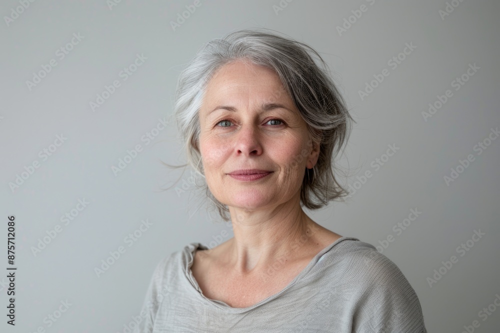 Woman with Gray Hair Woman with Gray Hair