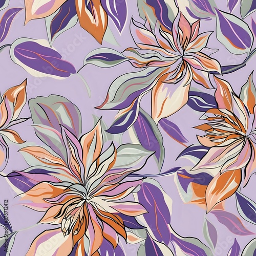 Sophisticated Hibiscus Flower Design for Fashion and Decor