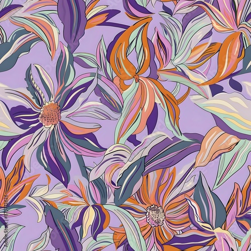 Stunning Hibiscus Flower Repeat Pattern for Various Design Needs