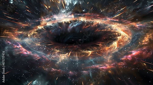 Abstract Background smoky blackhole dynamic