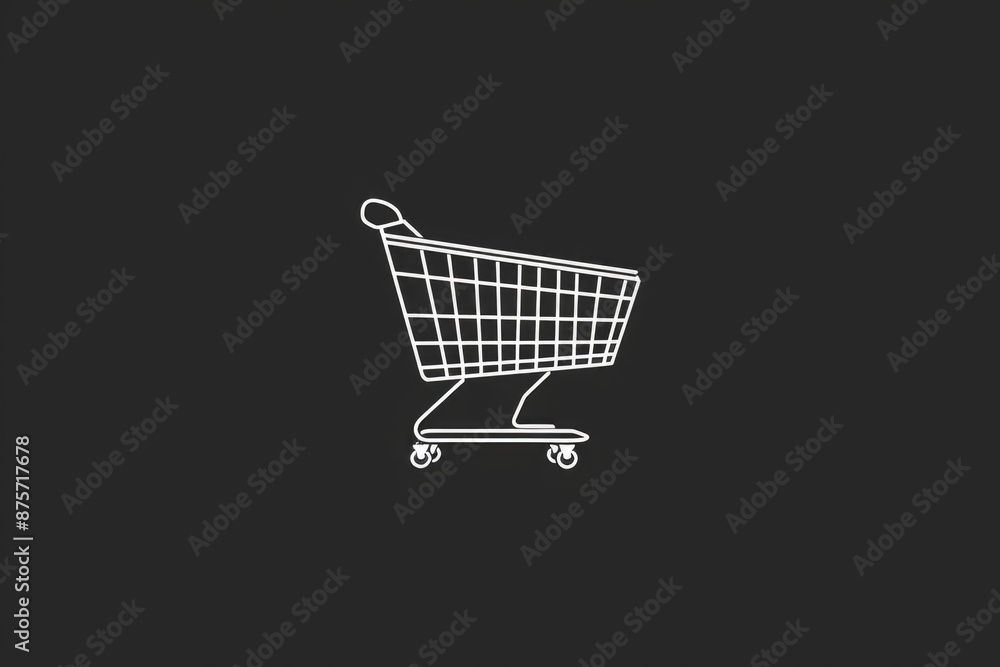 Shopping Cart Black Background Shopping Cart Black Background