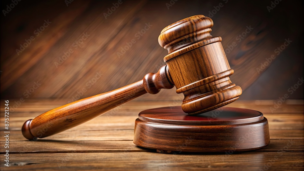 A close-up shot of a wooden gavel symbolizing justice and authority, gavel, justice, law, judgment, authority, court, legal A close-up shot of a wooden gavel symbolizing justice and authority, gavel, justice, law, judgment, authority, court, legal