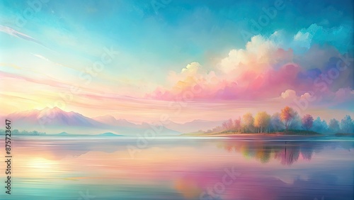 Abstract pastel landscape background with soft colors blending together seamlessly, abstract, pastel, landscape, background