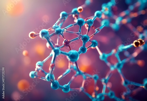 illustration 3d mrna molecule