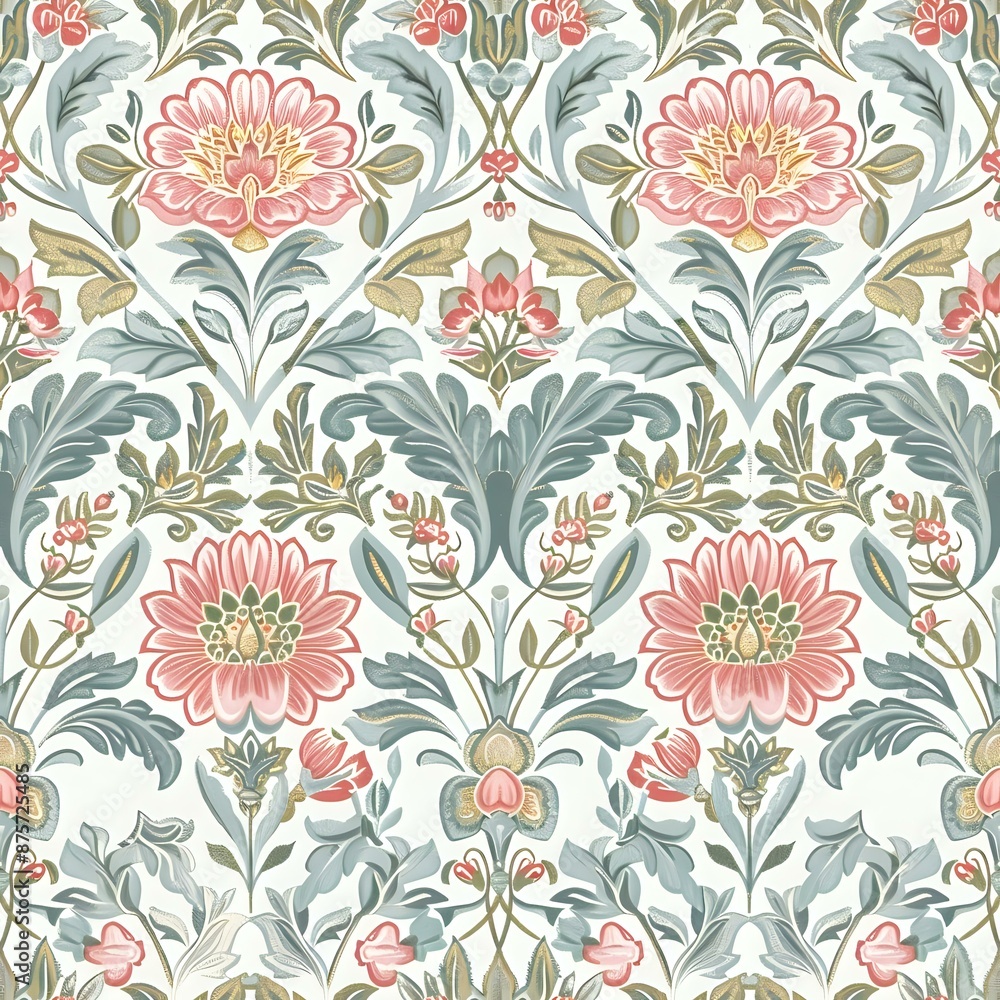 Exquisite Floral Grid with Black Outlines Exquisite Floral Grid with Black Outlines