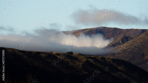clouds over the mountains