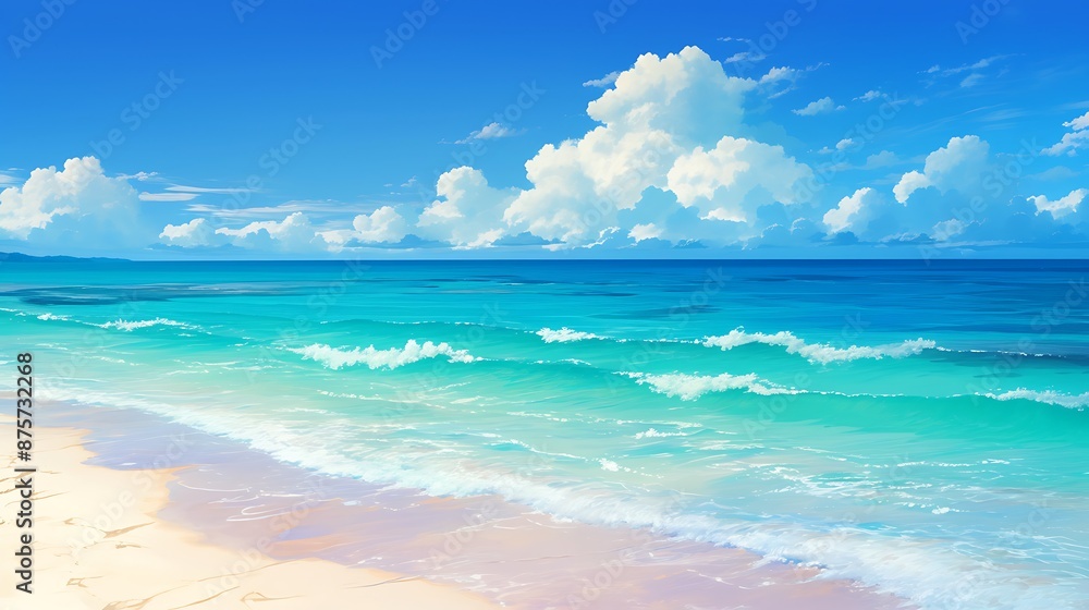 Obraz premium Serene Sunset Over the Ocean