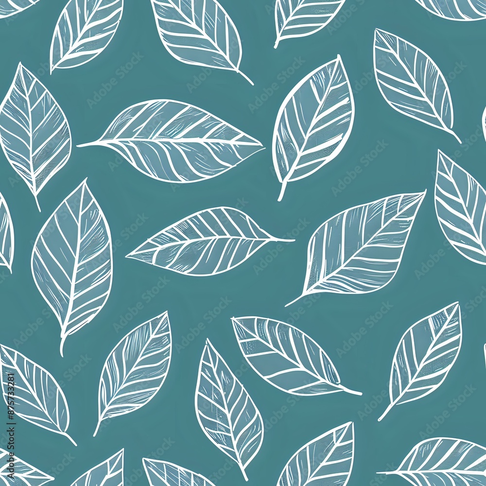 Minimalist botanical leaf and berry pattern for home decor Minimalist botanical leaf and berry pattern for home decor