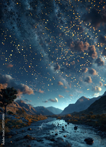 landscape with space