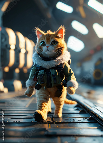 cat on the roof of the house