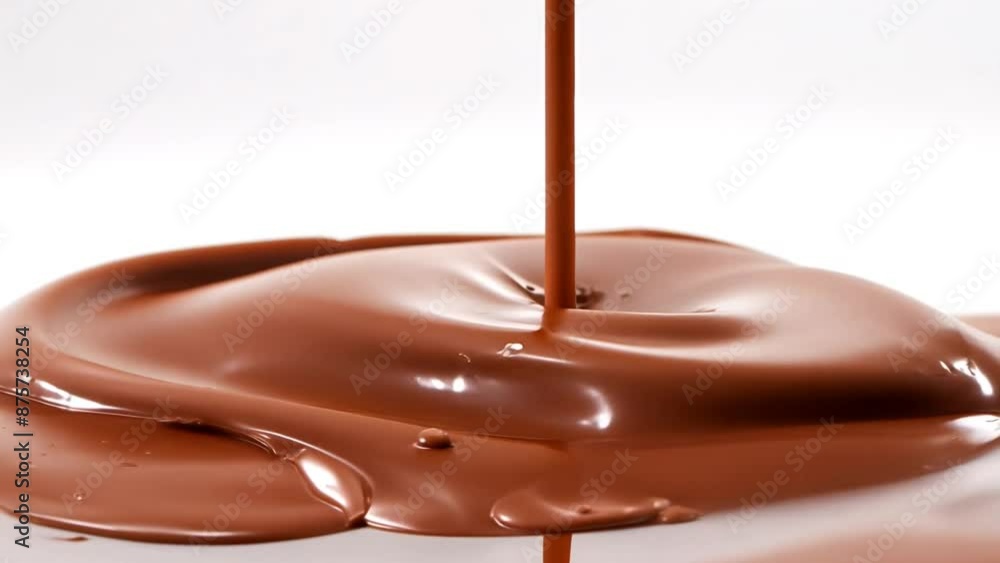 Chocolate Pouring Into a Pool Generative AI Chocolate Pouring Into a Pool Generative AI