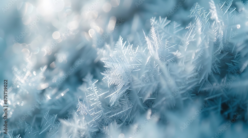 A close-up shot of frost crystals on a windowpane, showcasing their intricate patterns and the subtle interplay of light in a wintry environment. A close-up shot of frost crystals on a windowpane, showcasing their intricate patterns and the subtle interplay of light in a wintry environment.