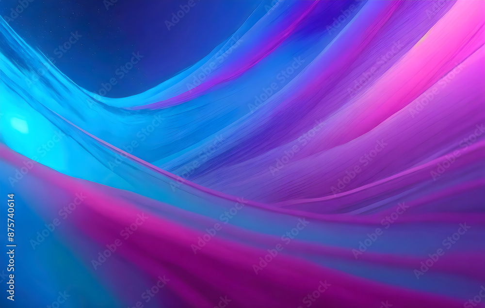 Abstract blue and purple liquid wavy shapes futuristic banner. Glowing retro waves vector. Generative AI. Abstract blue and purple liquid wavy shapes futuristic banner. Glowing retro waves vector. Generative AI.