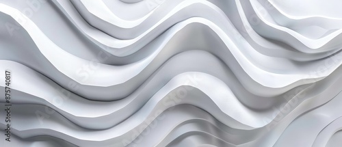  blurred softy white curve cloth pattern wall design backgroundBeautiful design for a wedding card template, creative sketch for a screensaver. 3 d white background with elements in a fantastic  photo